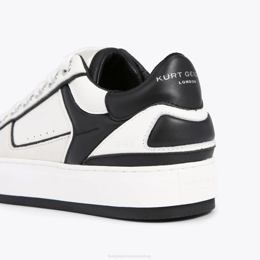 bărbați alb negru Kurt Geiger malul de sud al londonei N02B593 | încălțăminte