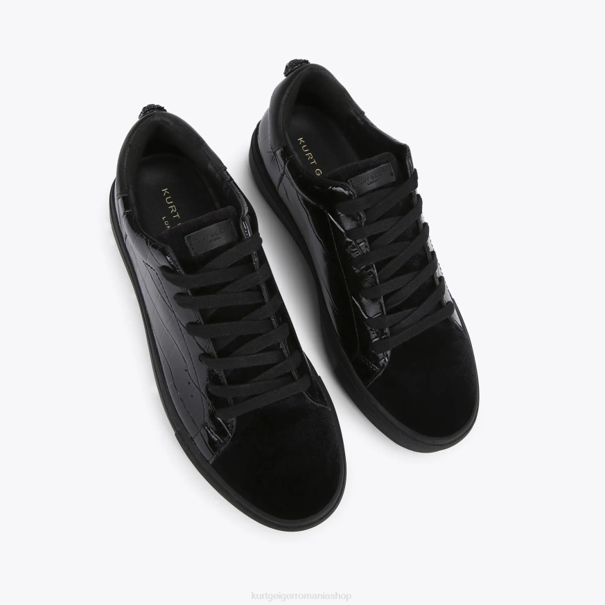 bărbați negru Kurt Geiger london laney croc N02B604 | încălțăminte