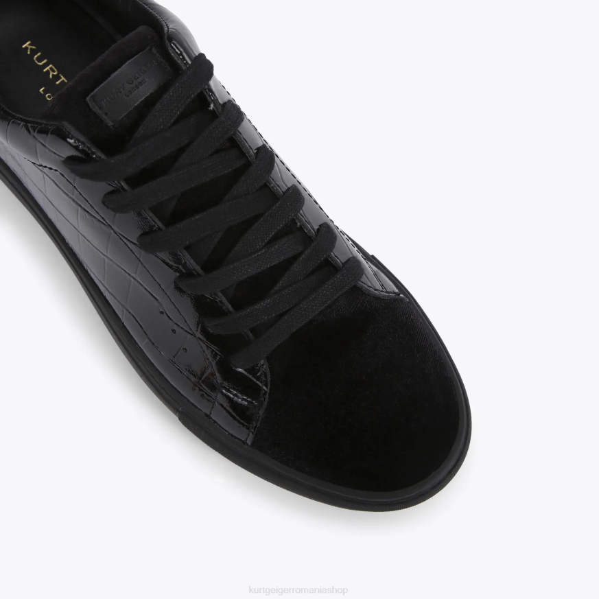 bărbați negru Kurt Geiger london laney croc N02B604 | încălțăminte
