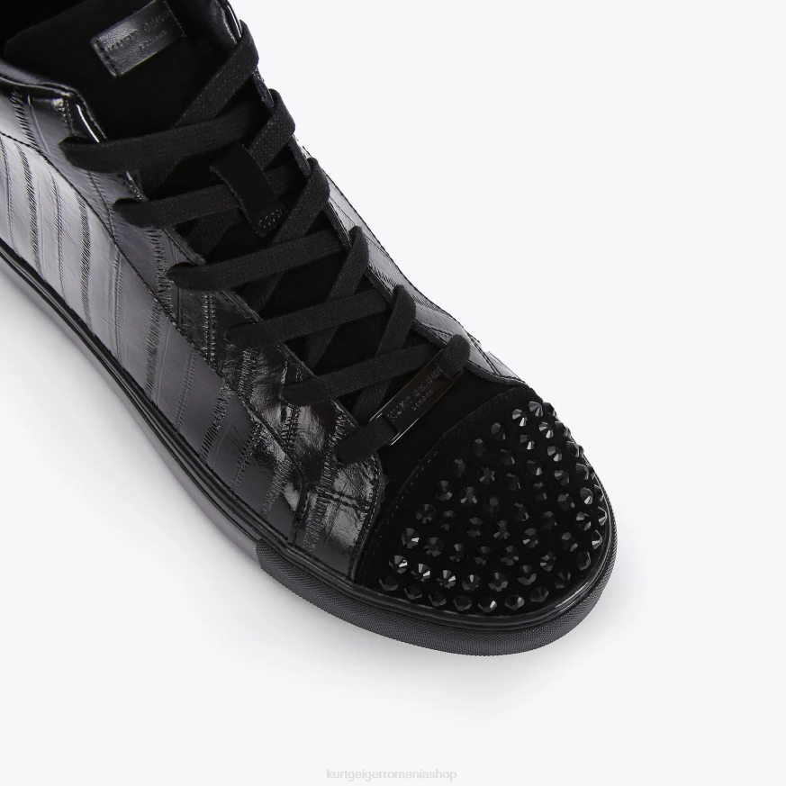 bărbați negru Kurt Geiger london laney eel high top N02B605 | încălțăminte