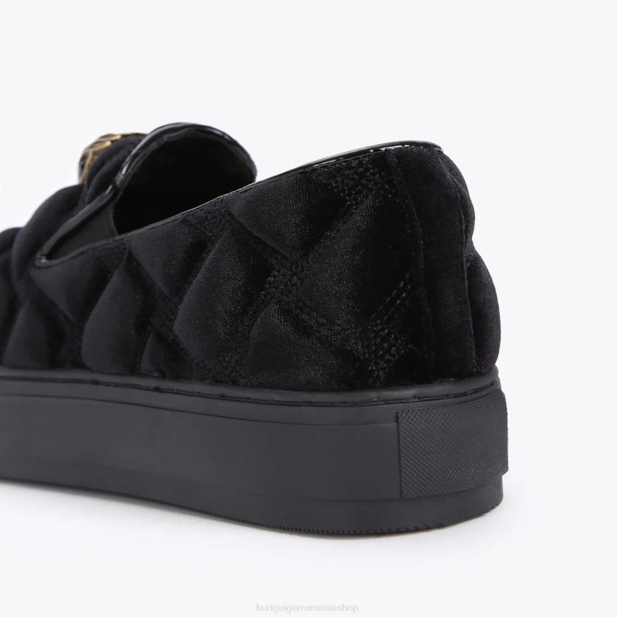 bărbați negru Kurt Geiger london laney matlasat slip on N02B608 | încălțăminte