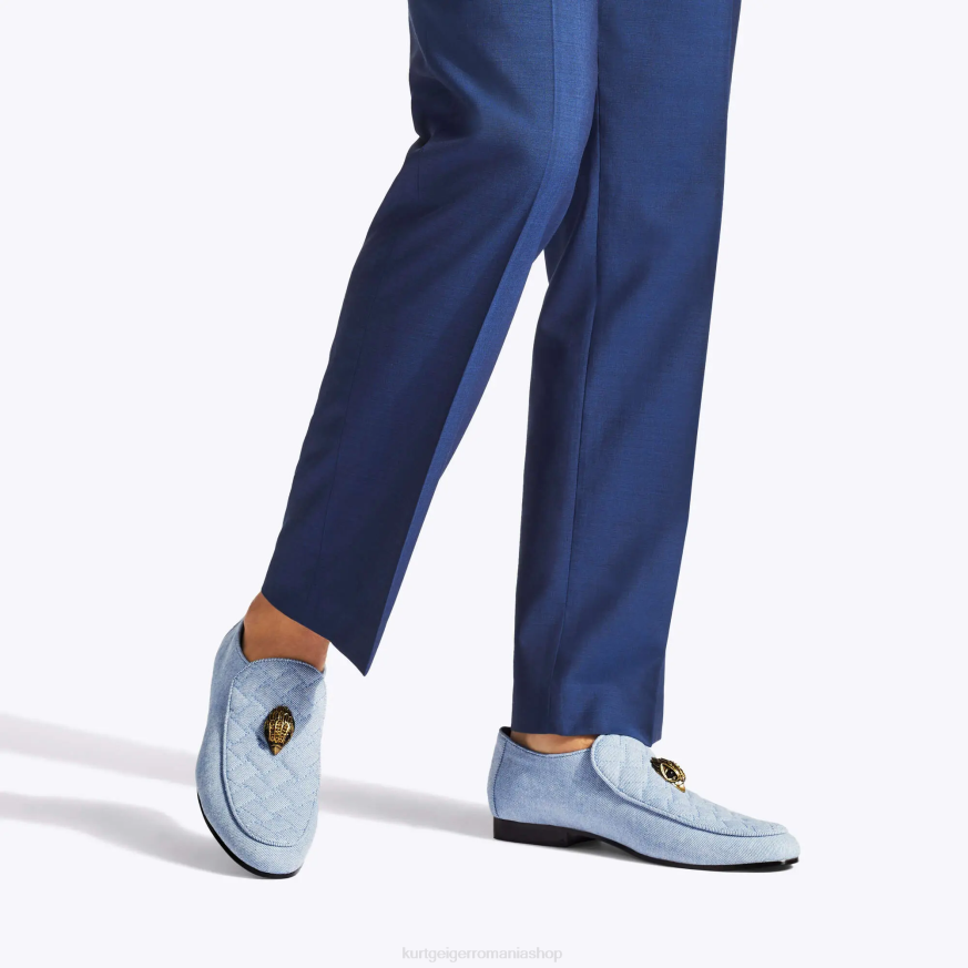 bărbați albastru Kurt Geiger london hugh eagle denim N02B626 | încălțăminte