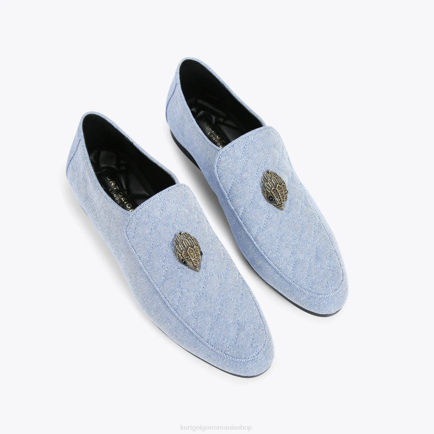 bărbați albastru Kurt Geiger london hugh eagle denim N02B626 | încălțăminte