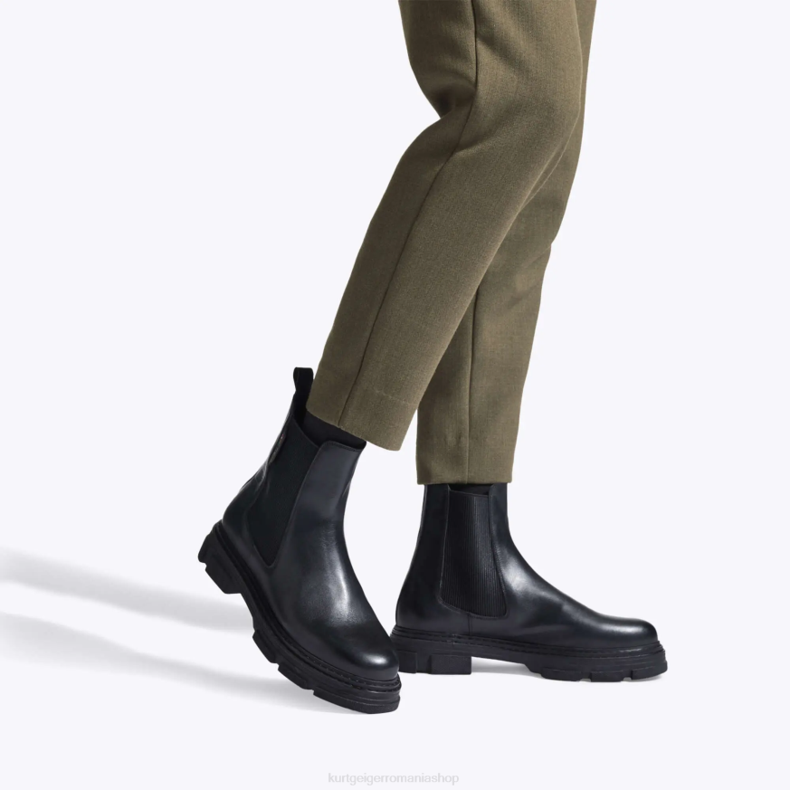 bărbați negru Kurt Geiger pasăre londoneză chelsea N02B656 | încălțăminte