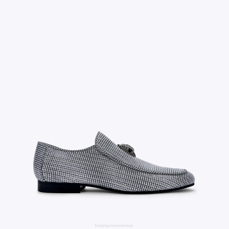 bărbați argint Kurt Geiger london hugh eagle heringbone N02B629 | încălțăminte