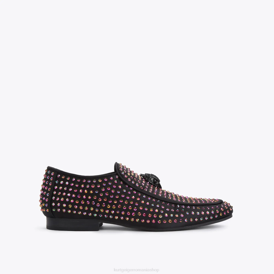 bărbați combinație de negru Kurt Geiger london hugh eagle stud N02B631 | încălțăminte