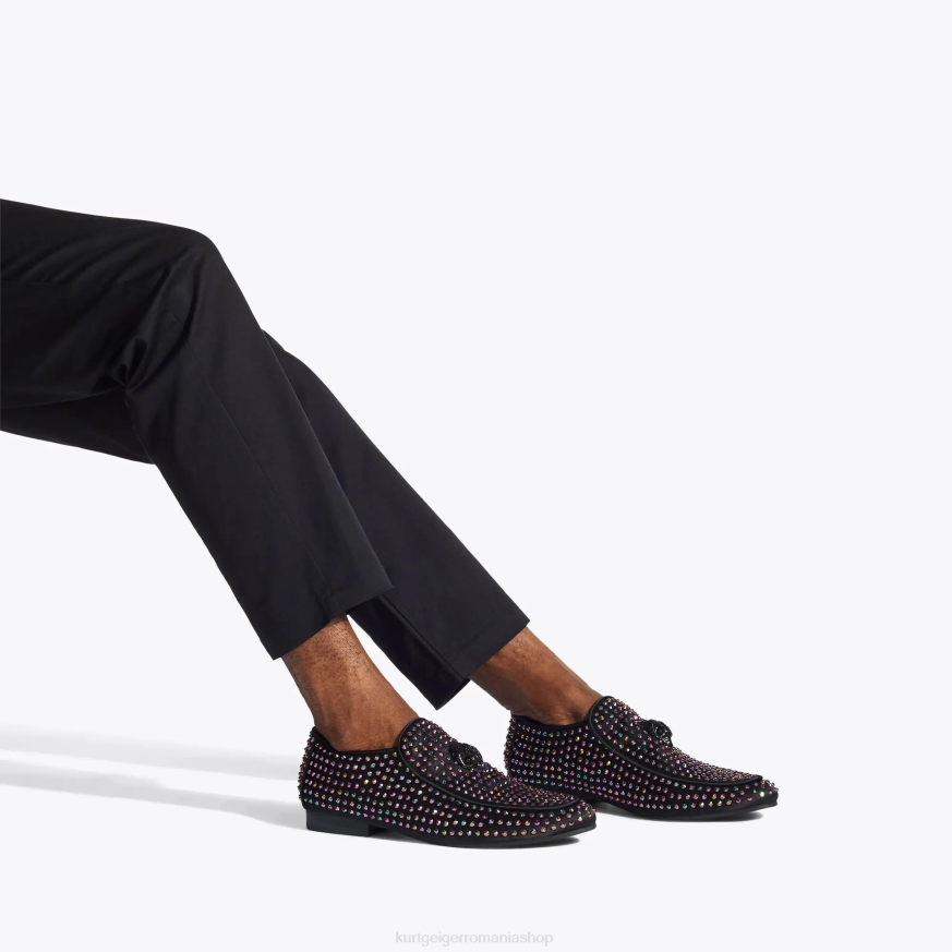 bărbați combinație de negru Kurt Geiger london hugh eagle stud N02B632 | încălțăminte