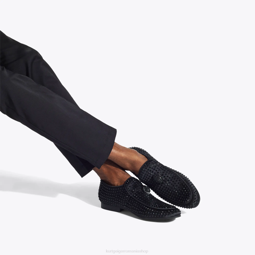 bărbați negru Kurt Geiger london hugh eagle drench stud N02B272 | încălțăminte