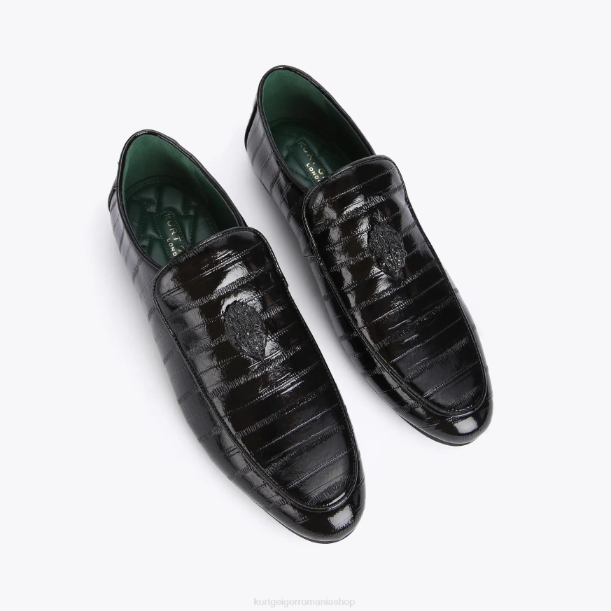 bărbați negru Kurt Geiger london hugh eagle patent eel N02B659 | încălțăminte