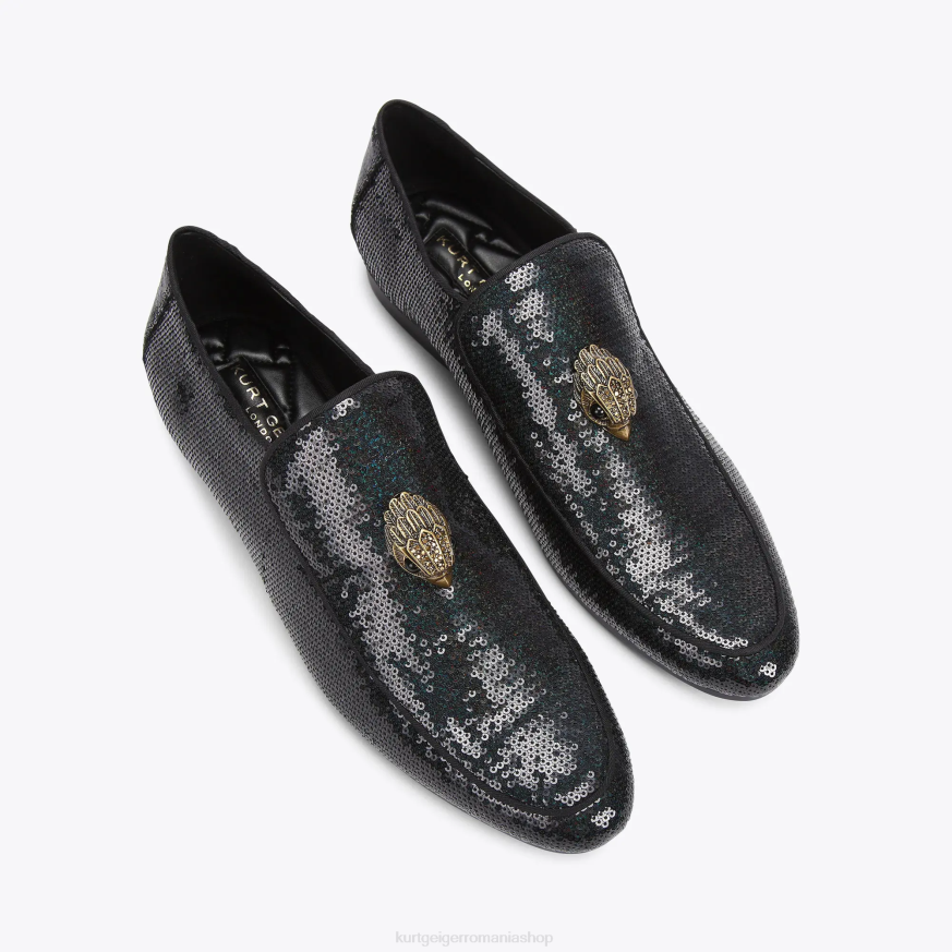 bărbați negru verde Kurt Geiger london hugh eagle paiete N02B633 | încălțăminte