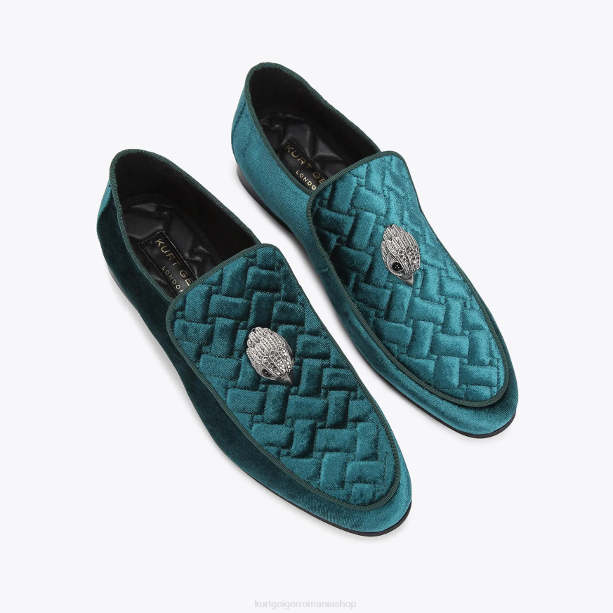 bărbați teal Kurt Geiger cap de vultur hugh londra N02B625 | încălțăminte