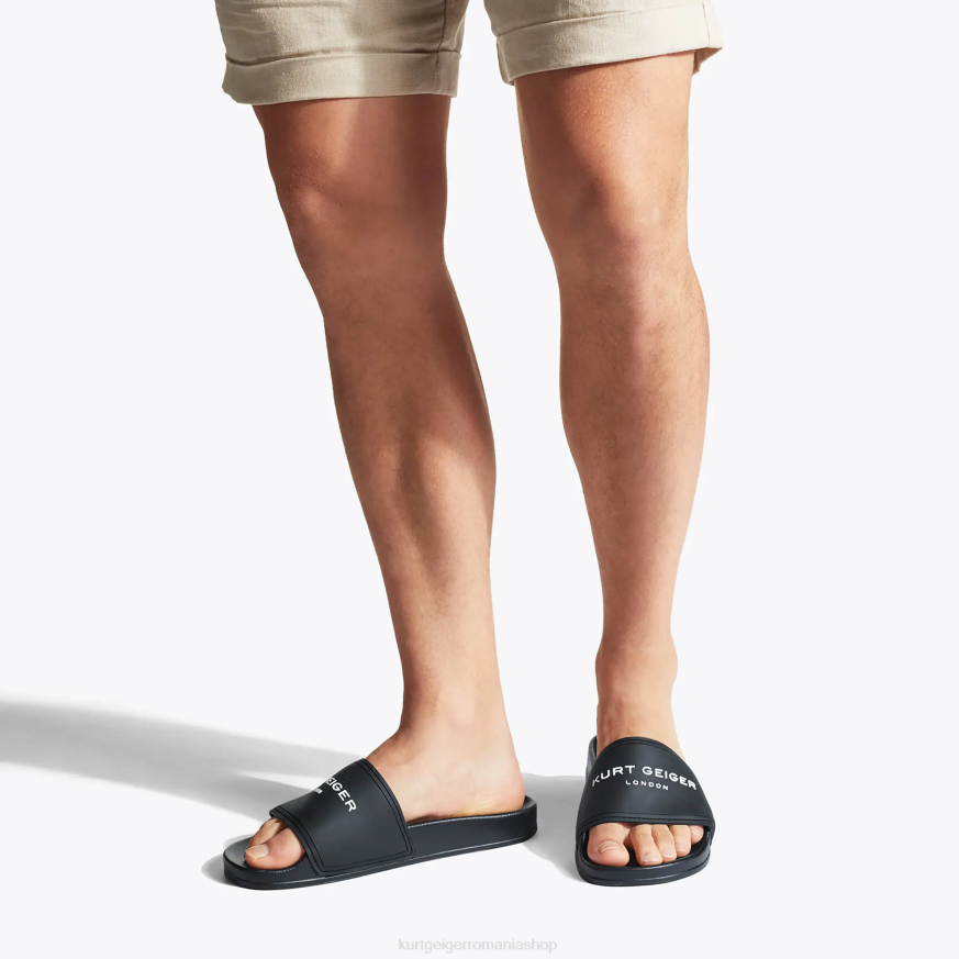 bărbați negru Kurt Geiger london kgl slider de piscină N02B493 | încălțăminte