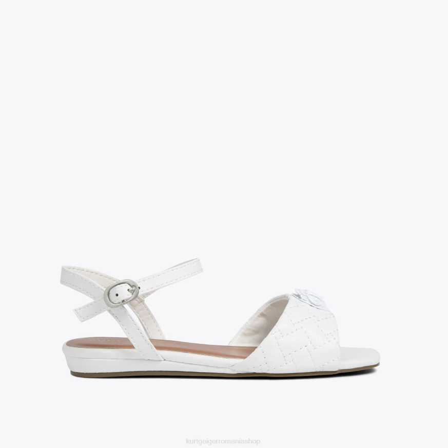 copii alb Kurt Geiger sandale london mini kensington N02B484 | încălțăminte