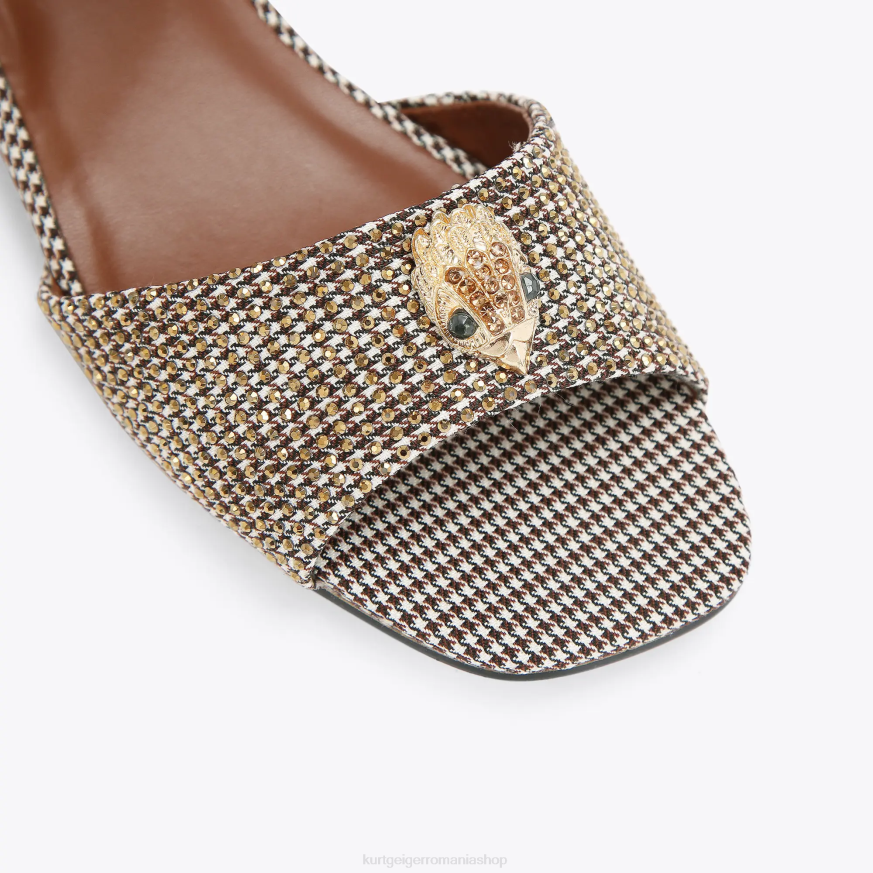 copii aur Kurt Geiger sandale london mini kensington N02B480 | încălțăminte