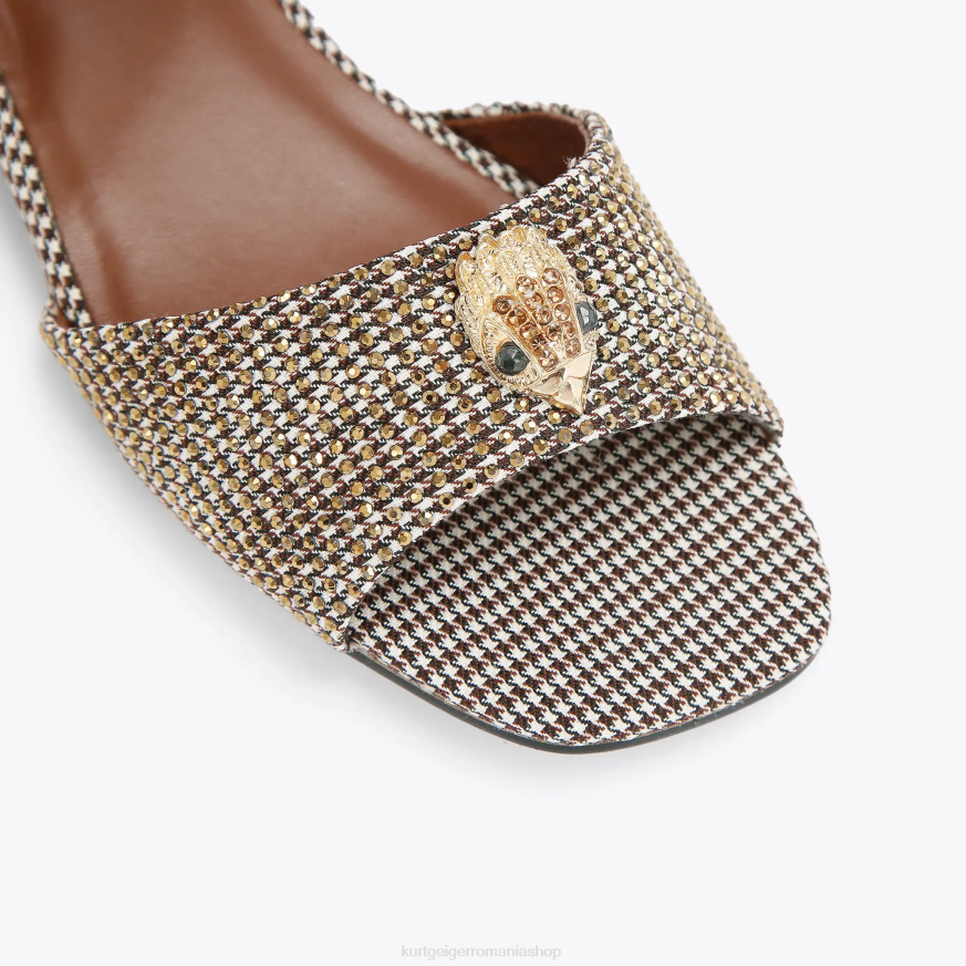 copii aur Kurt Geiger sandale london mini kensington N02B481 | încălțăminte