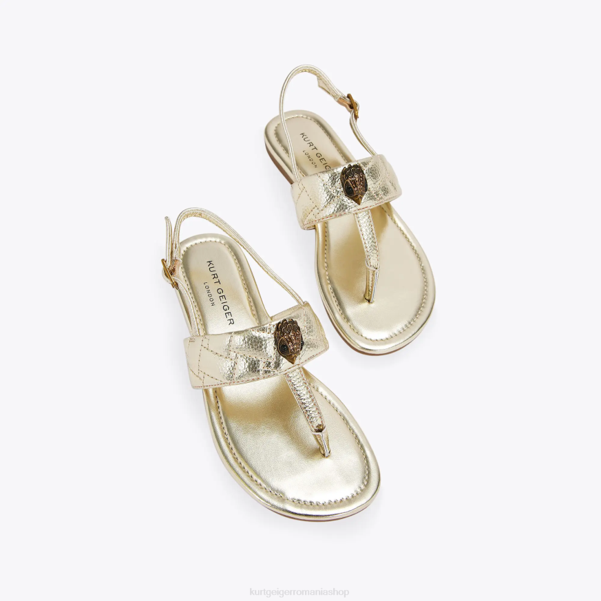 copii aur Kurt Geiger sandale london mini kensington t N02B483 | încălțăminte