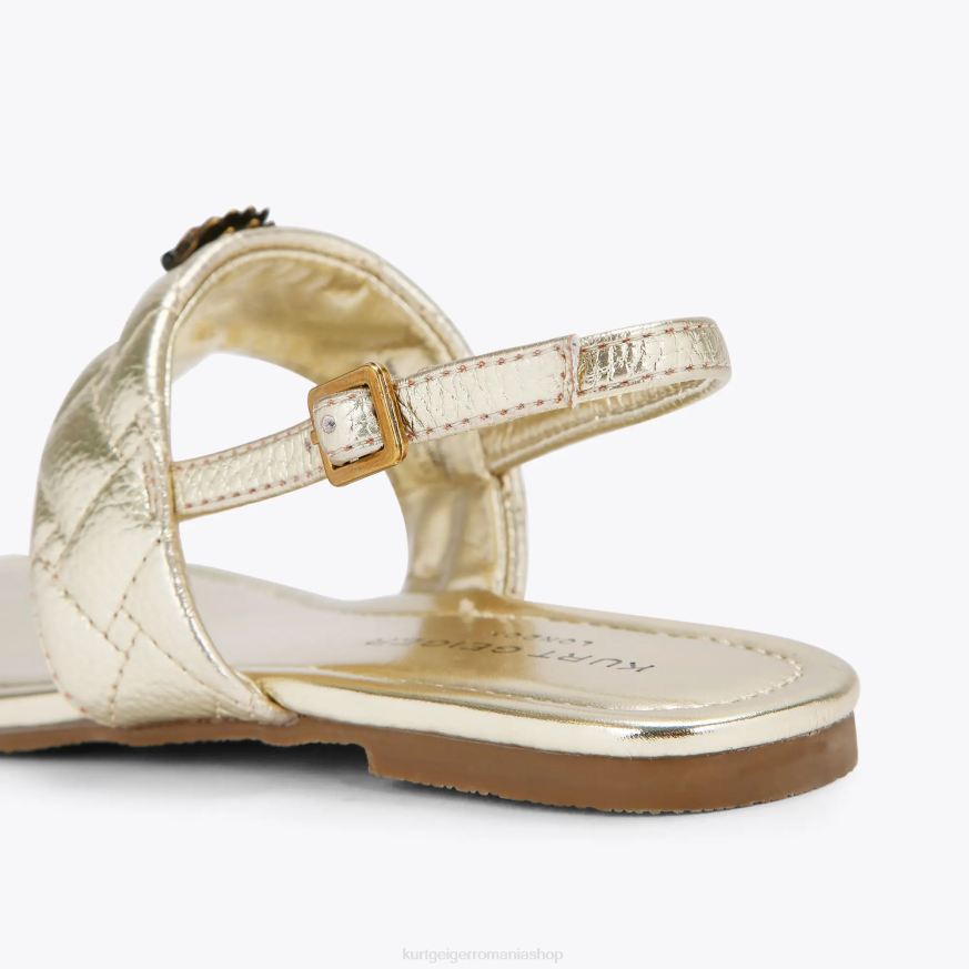 copii aur Kurt Geiger sandale london mini kensington t N02B483 | încălțăminte