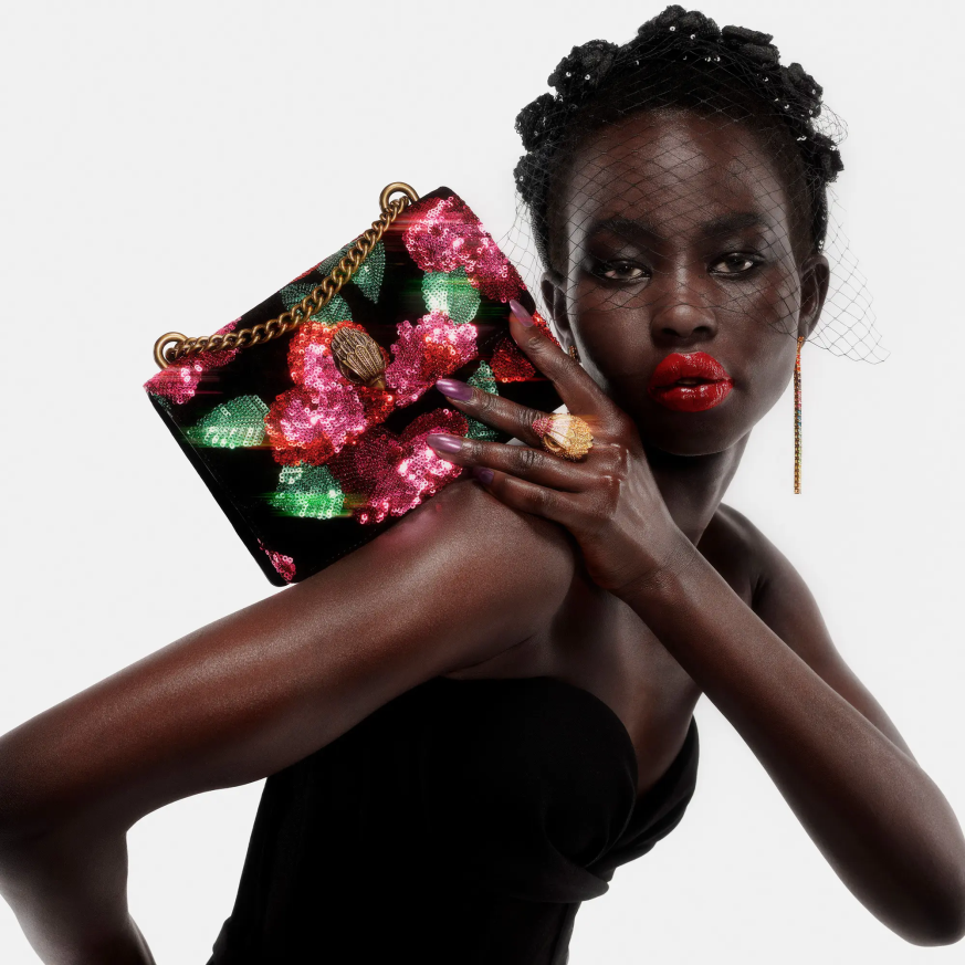 femei negru Kurt Geiger bentita de paiete londra N02B518 | accesorii