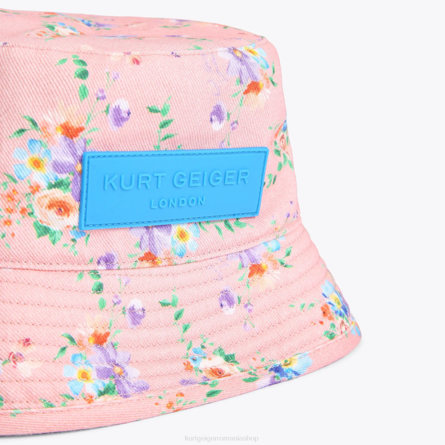 femei roz Kurt Geiger pălărie de găleată london kensington N02B475 | accesorii
