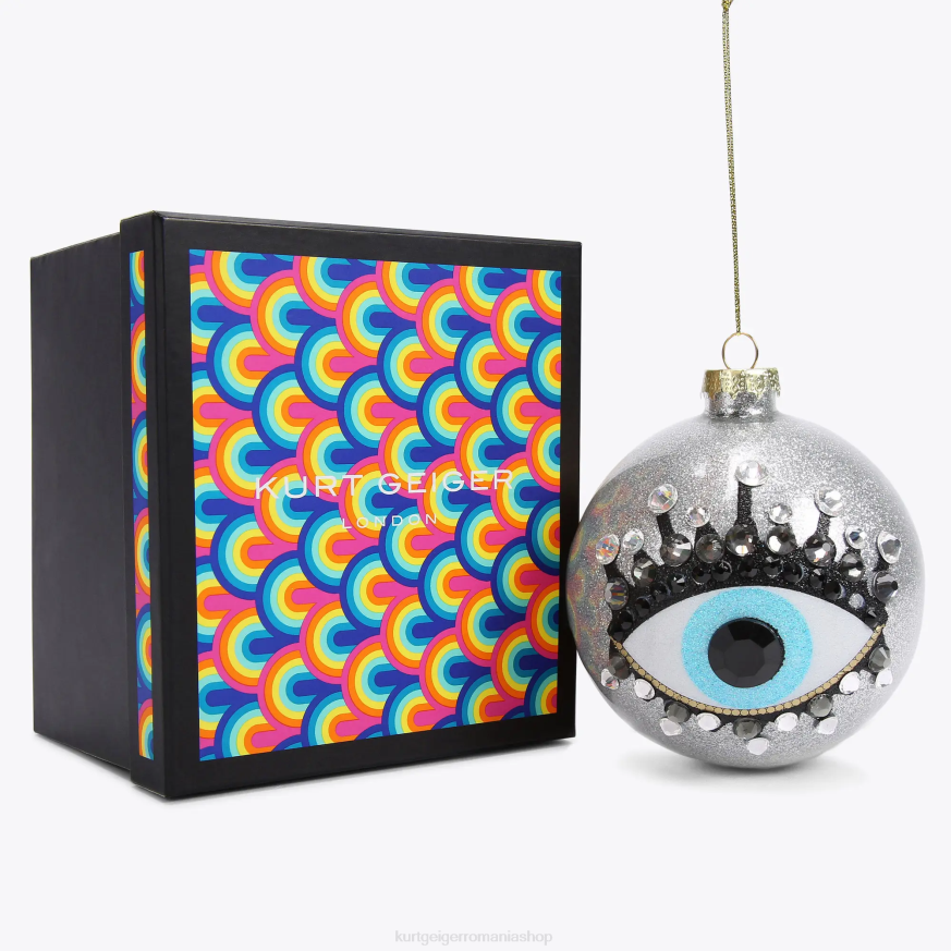femei argint Kurt Geiger ornament de Crăciun london eye N02B502 | accesorii