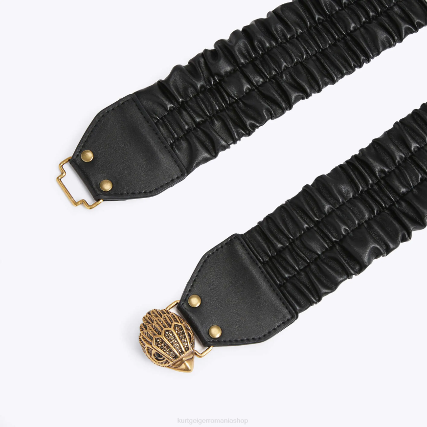 femei negru Kurt Geiger centura london egle stretch 65 N02B567 | accesorii