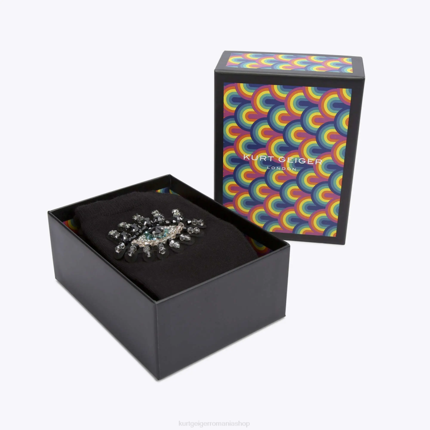 femei negru Kurt Geiger ciorap de ochi de la Londra N02B575 | accesorii
