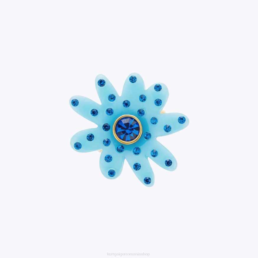 femei albastru Kurt Geiger inel de cristal cu margarete din Londra N02B530 | accesorii