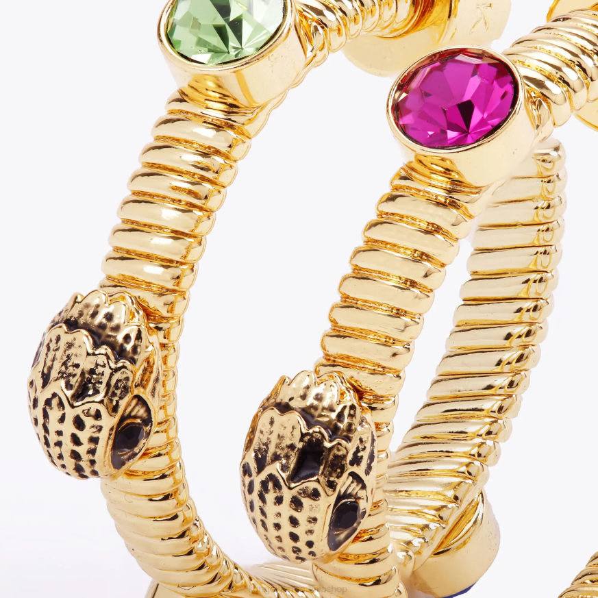 femei aur Kurt Geiger cercuri de lanț de șarpe din Londra N02B252 | accesorii