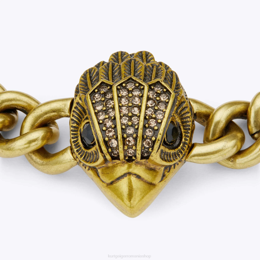 femei aur Kurt Geiger london eagle xl brățară groasă N02B582 | accesorii