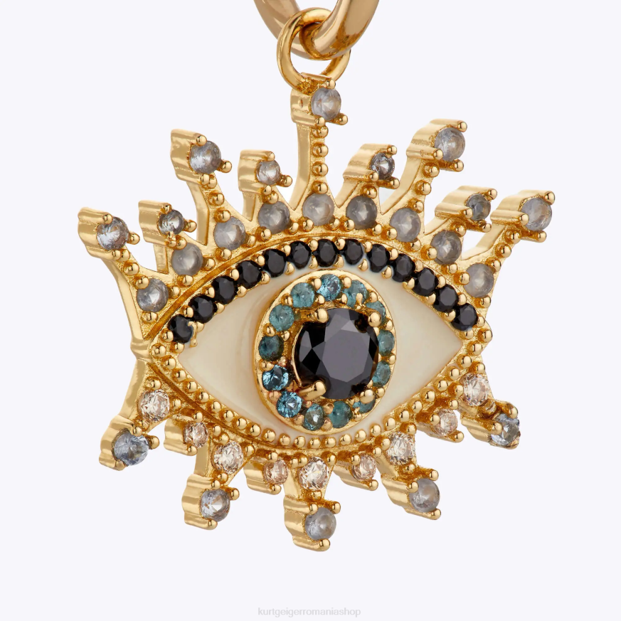 femei aur Kurt Geiger london eye huggie hoops N02B584 | accesorii