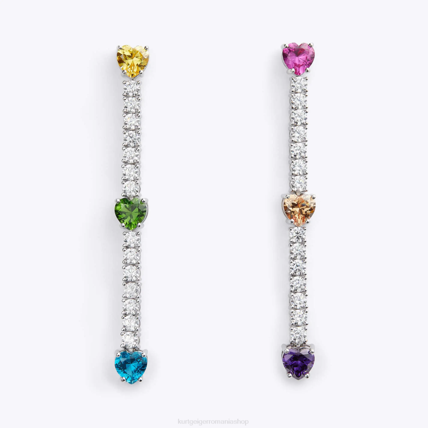 femei combinație de argint Kurt Geiger London Heart Linears N02B552 | accesorii