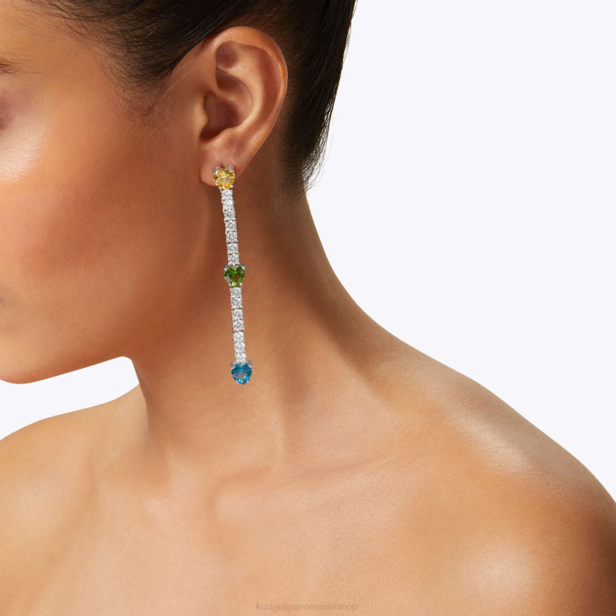 femei combinație de argint Kurt Geiger London Heart Linears N02B552 | accesorii