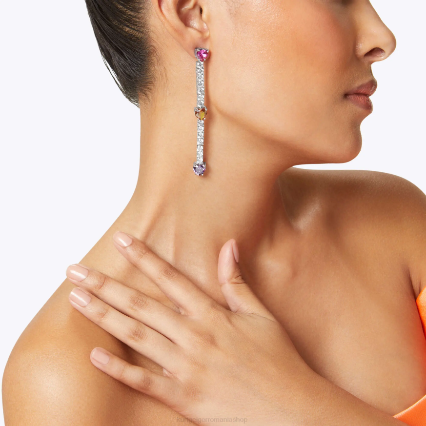 femei combinație de argint Kurt Geiger London Heart Linears N02B552 | accesorii