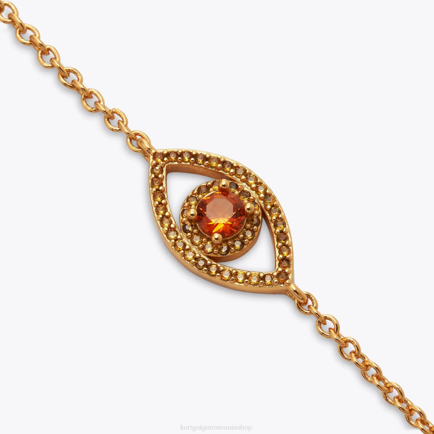 femei galben Kurt Geiger brăţară cu lanţ de ochi rău din Londra N02B533 | accesorii