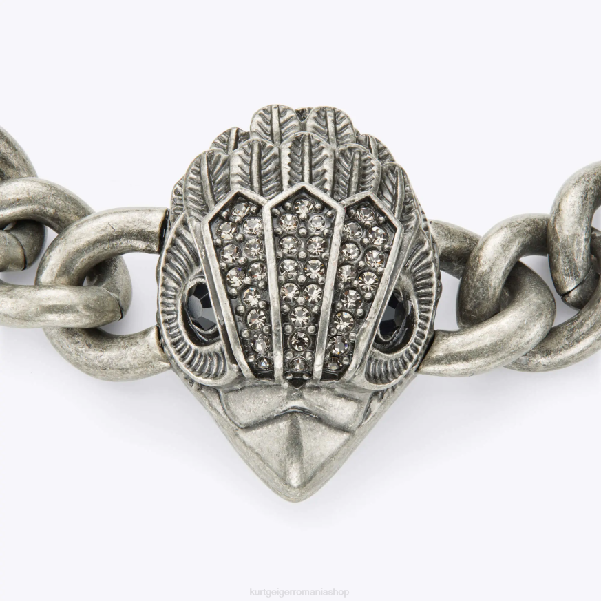 femei gunmetal Kurt Geiger london eagle xl brățară groasă N02B585 | accesorii