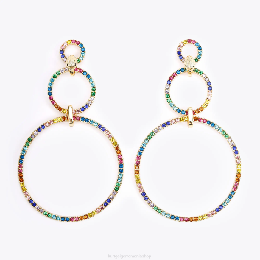 femei multi/altele Kurt Geiger cercei dublu cerc londra N02B235 | accesorii