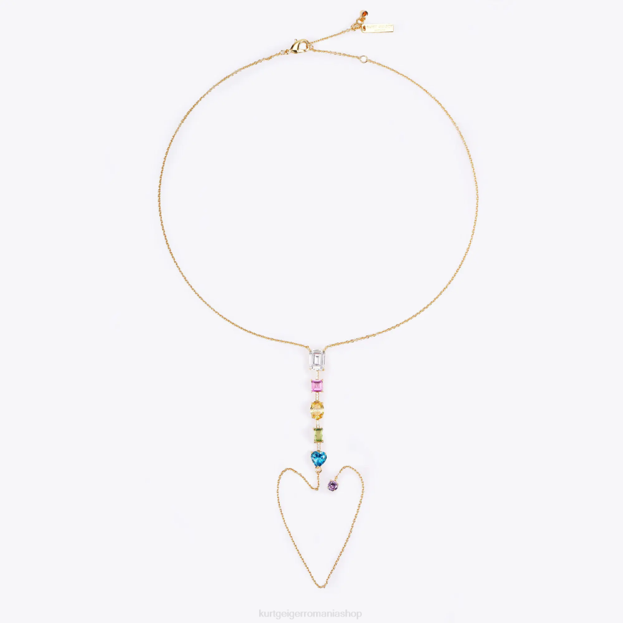 femei multi/altele Kurt Geiger colier cu amestec curcubeu din Londra N02B239 | accesorii