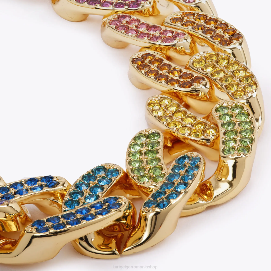 femei multi/altele Kurt Geiger colier cu lanț curcubeu din Londra N02B241 | accesorii