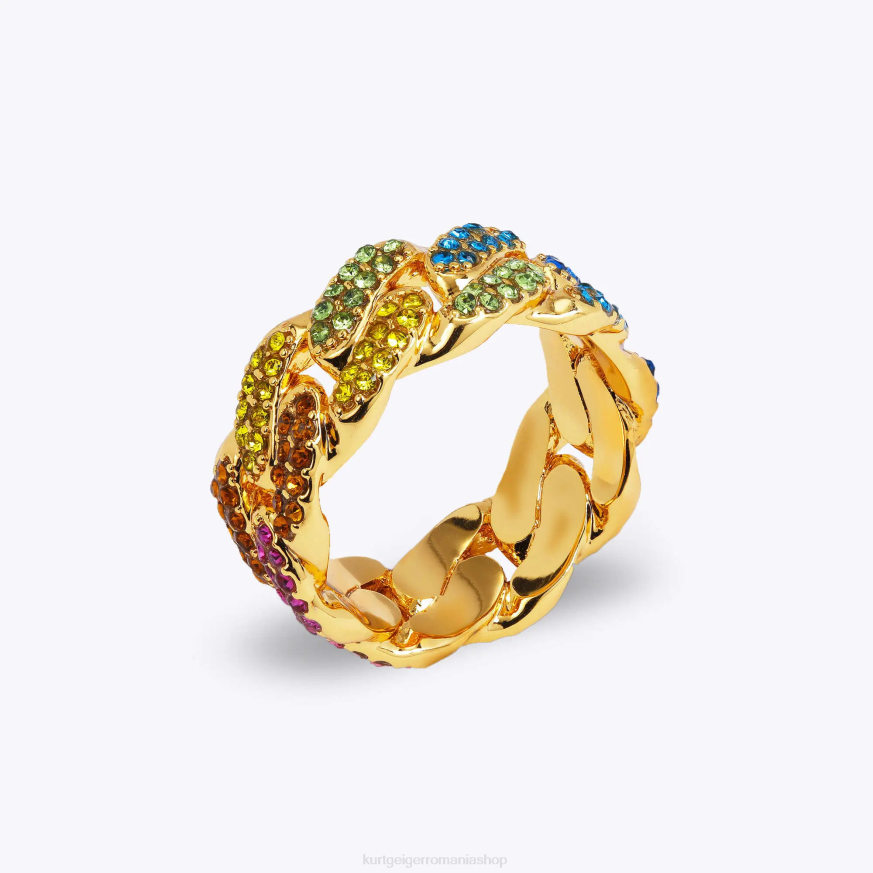 femei multi/altele Kurt Geiger inel cu lanț curcubeu din Londra N02B251 | accesorii