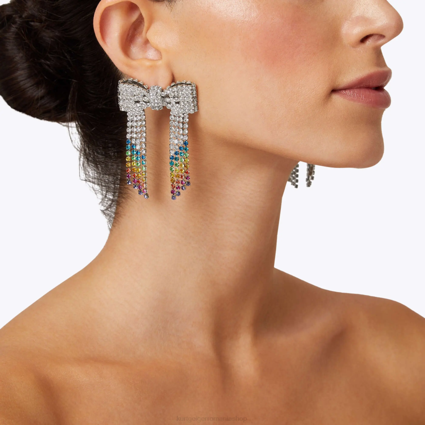 femei multi/altele Kurt Geiger london rainbow bow cercei N02B150 | accesorii