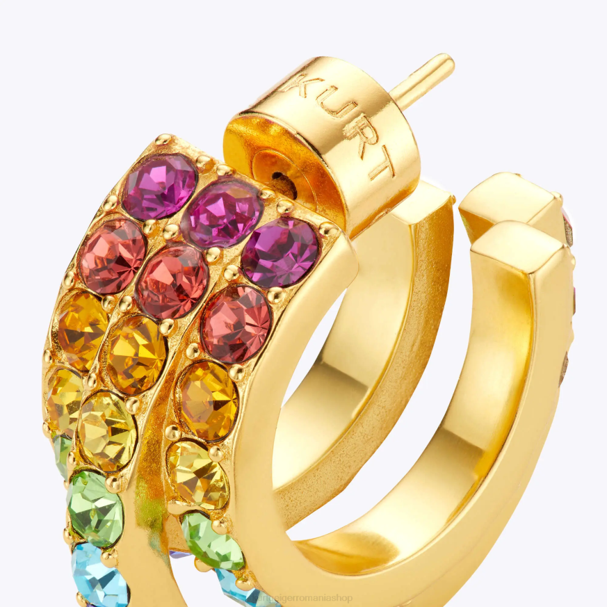 femei multi/altele Kurt Geiger london rainbow triple hoops N02B177 | accesorii