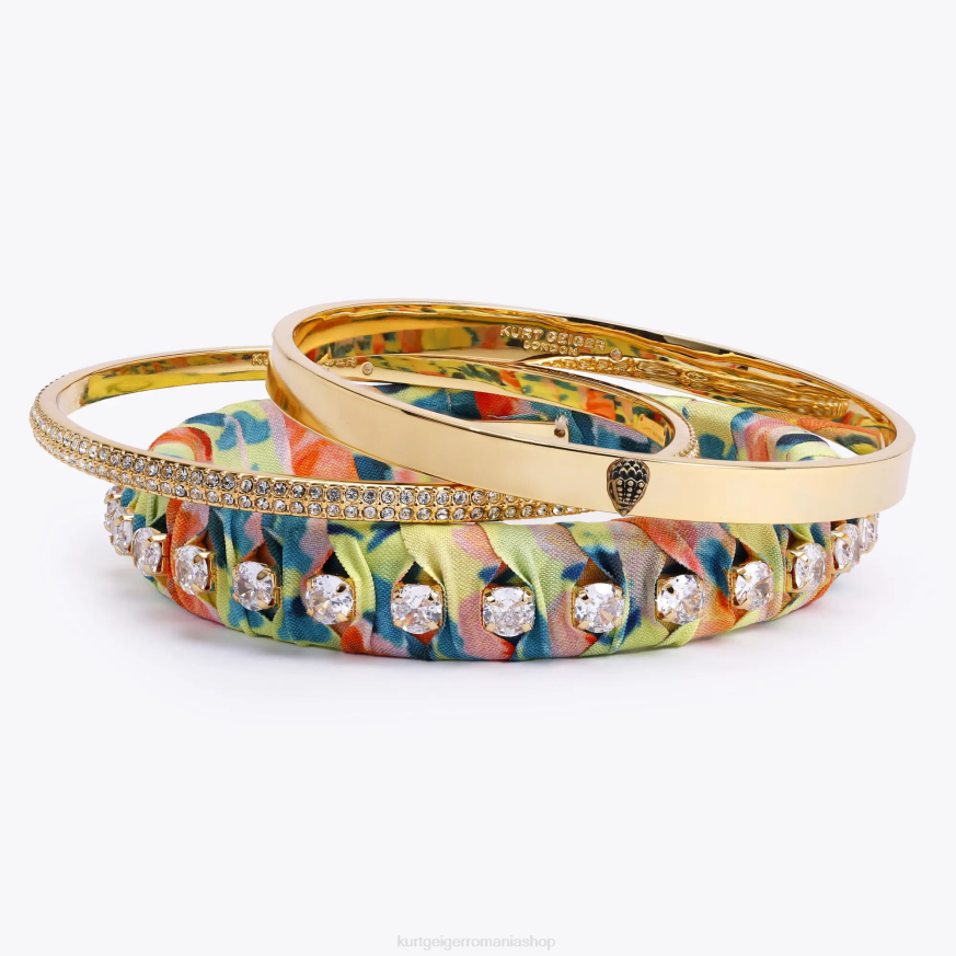 femei portocale Kurt Geiger london eșarfă triple brățări N02B242 | accesorii