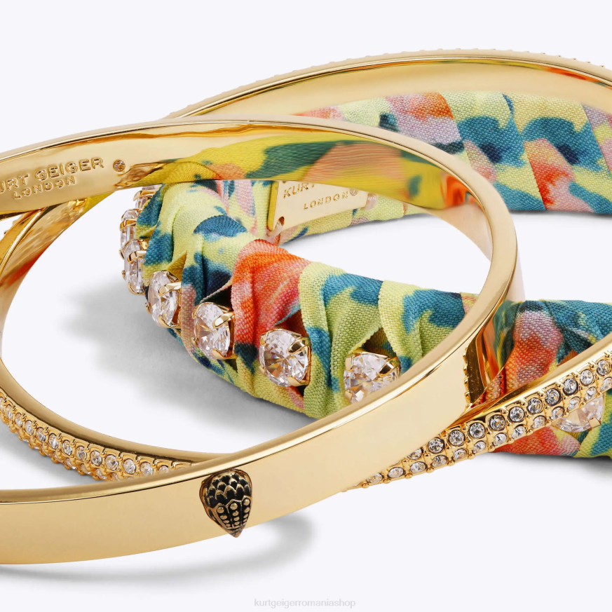 femei portocale Kurt Geiger london eșarfă triple brățări N02B242 | accesorii