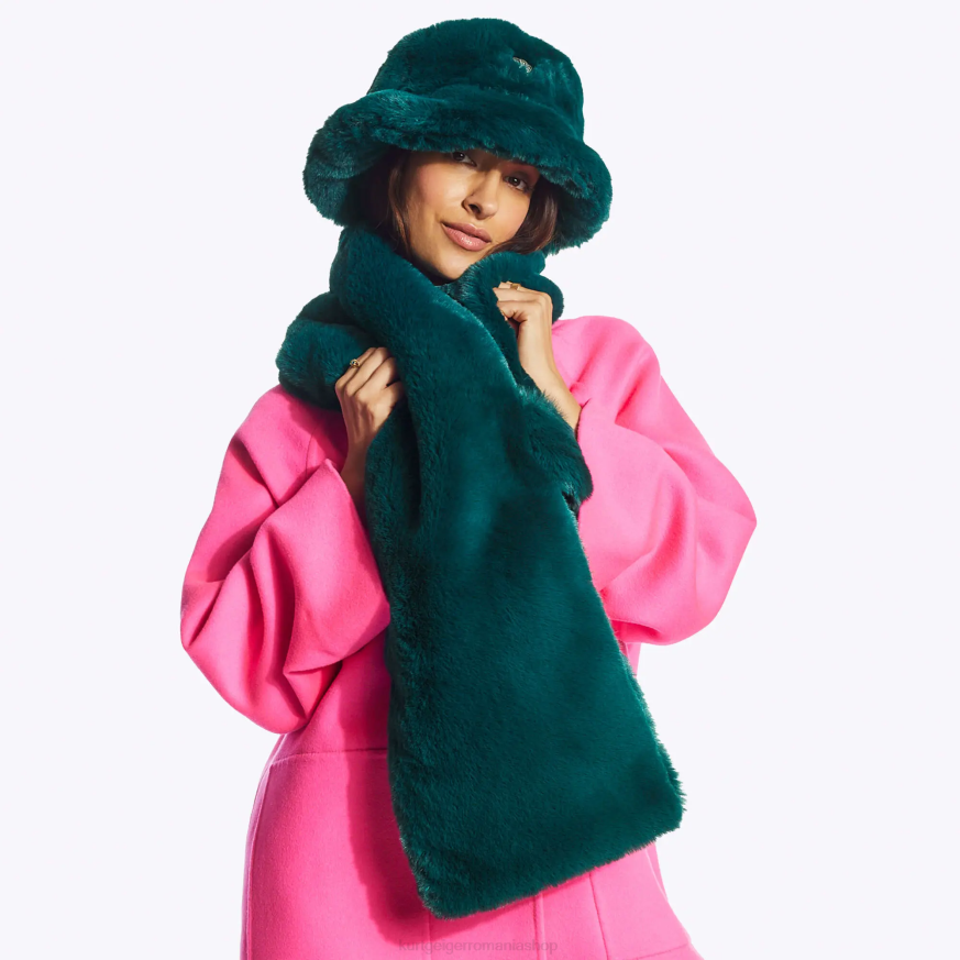 femei verde Kurt Geiger eșarfă mac de Londra N02B512 | accesorii