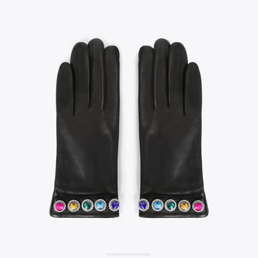 femei negru altul Kurt Geiger manusi londra octavia N02B505 | accesorii