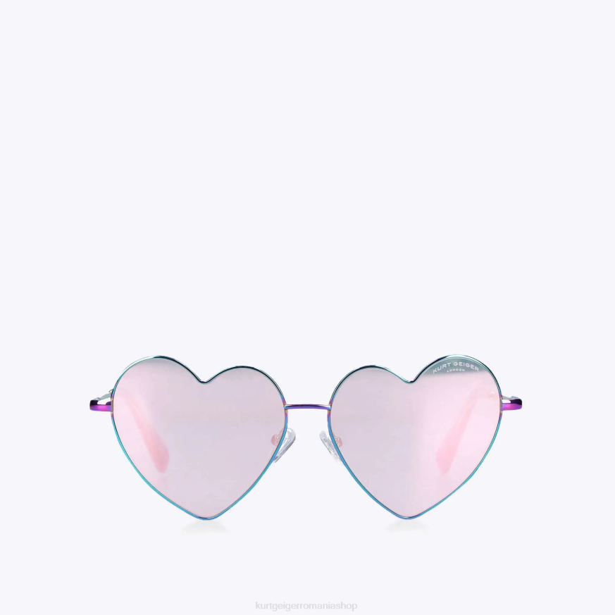 femei combinație de metal Kurt Geiger ochelari de soare inimă metalică londra N02B467 | accesorii