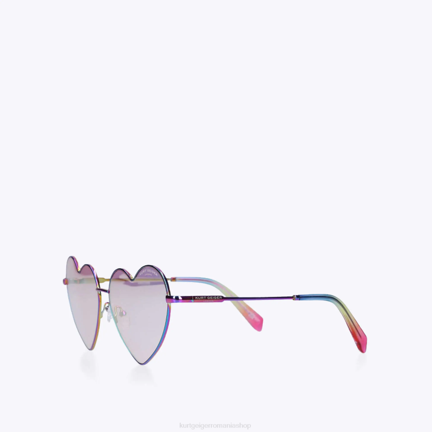 femei combinație de metal Kurt Geiger ochelari de soare inimă metalică londra N02B467 | accesorii