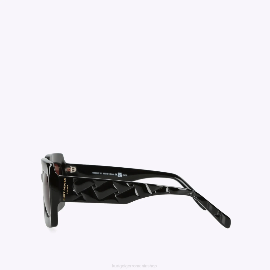 femei negru Kurt Geiger ochelari de soare london kensington N02B524 | accesorii