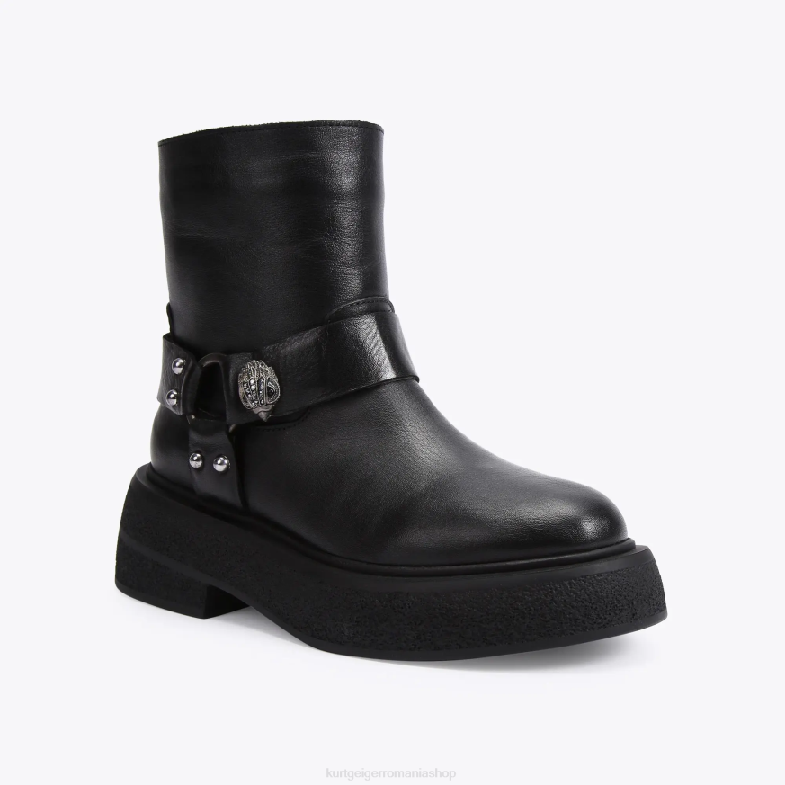 femei negru Kurt Geiger Londra puternică N02B411 | încălțăminte