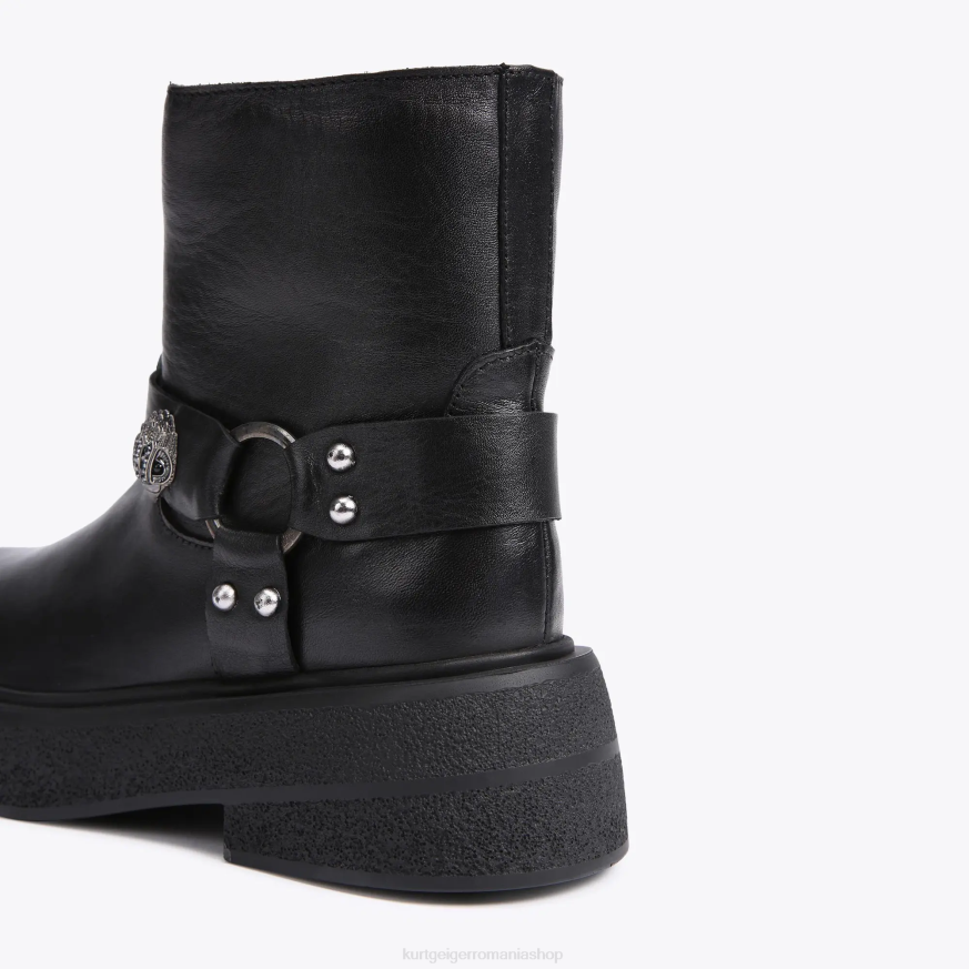 femei negru Kurt Geiger Londra puternică N02B411 | încălțăminte